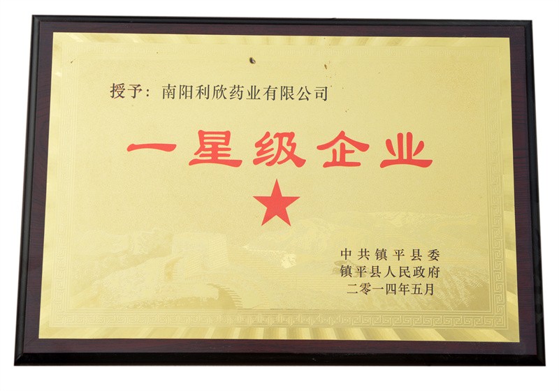 一星級(jí)企業(yè)